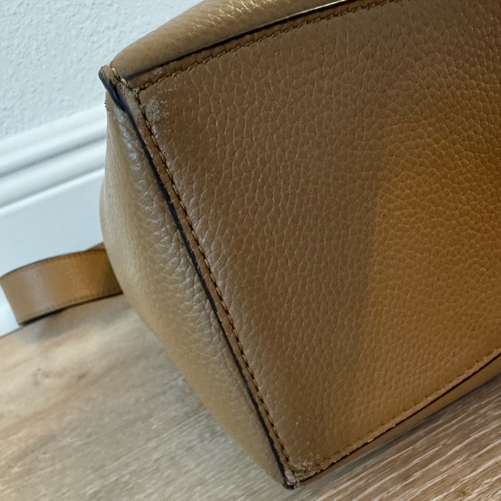 Tory Burch Leather Shoulder Bag/Tiramisu color - Picture 7 of 16